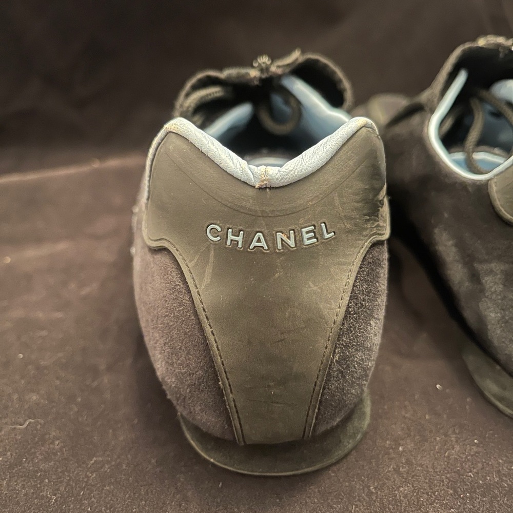 CHANEL Tie Zip Shoe Rare - Picture 4 of 12
